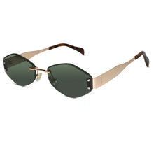 Hexa Designer Green Rimless Sunglasses Men & Women