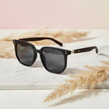 Hexagonal Black Sunglasses For men