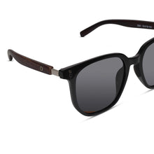 Hexagonal Black Sunglasses For men