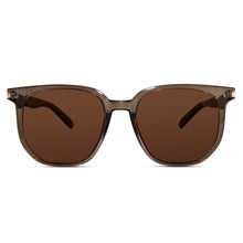 Hexagonal Brown Sunglasses For men