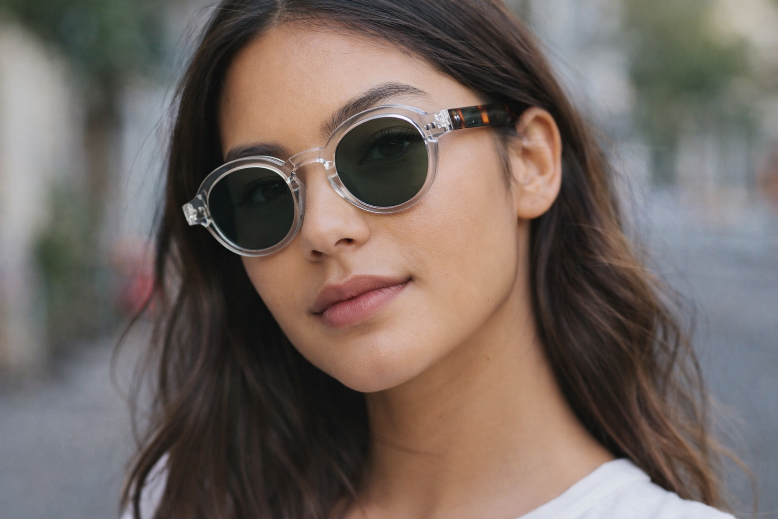 Bold Round Transparent sunglasses For Men and Women