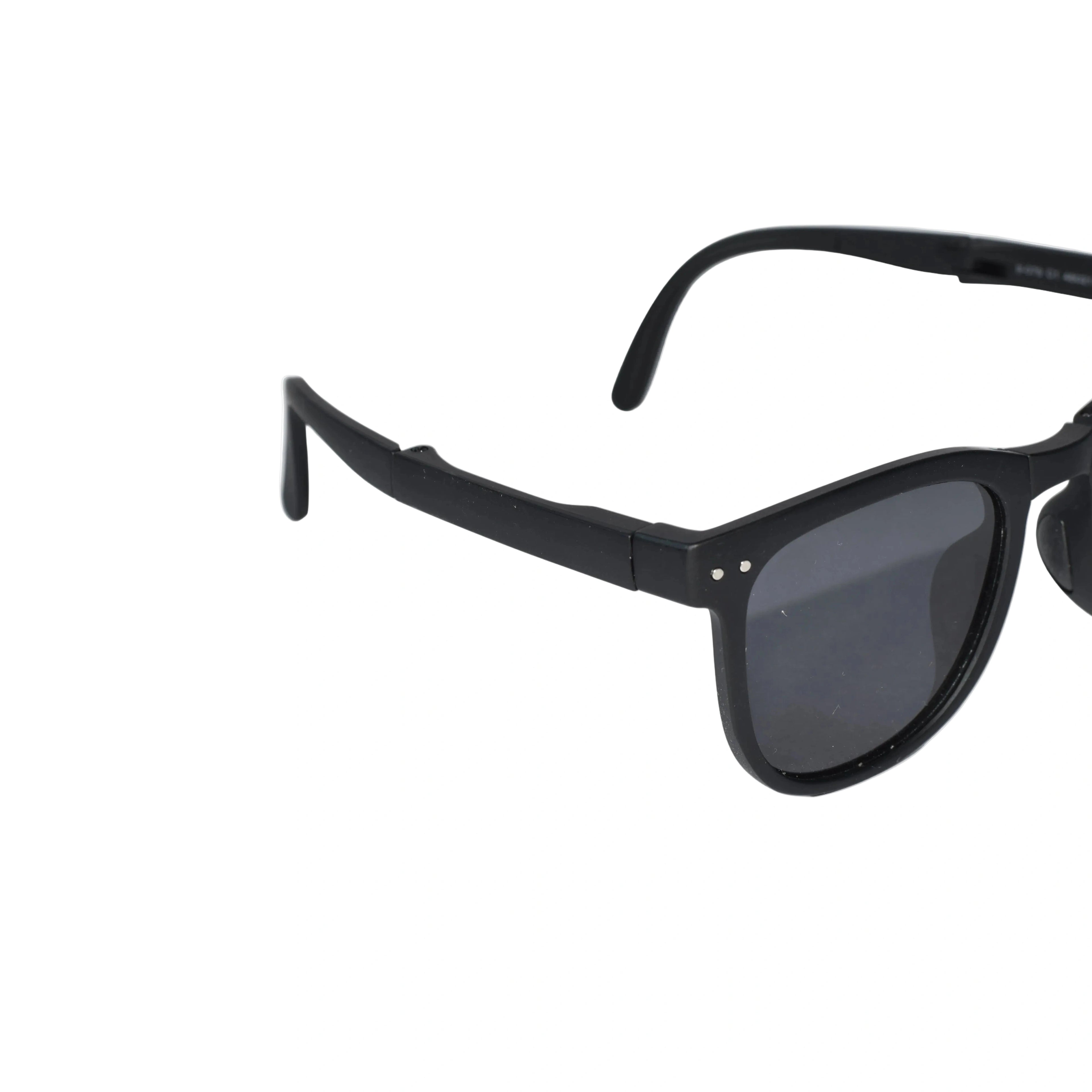 Kids Black Square Sunglasses For Girls & Boy LKKS-809-BLK