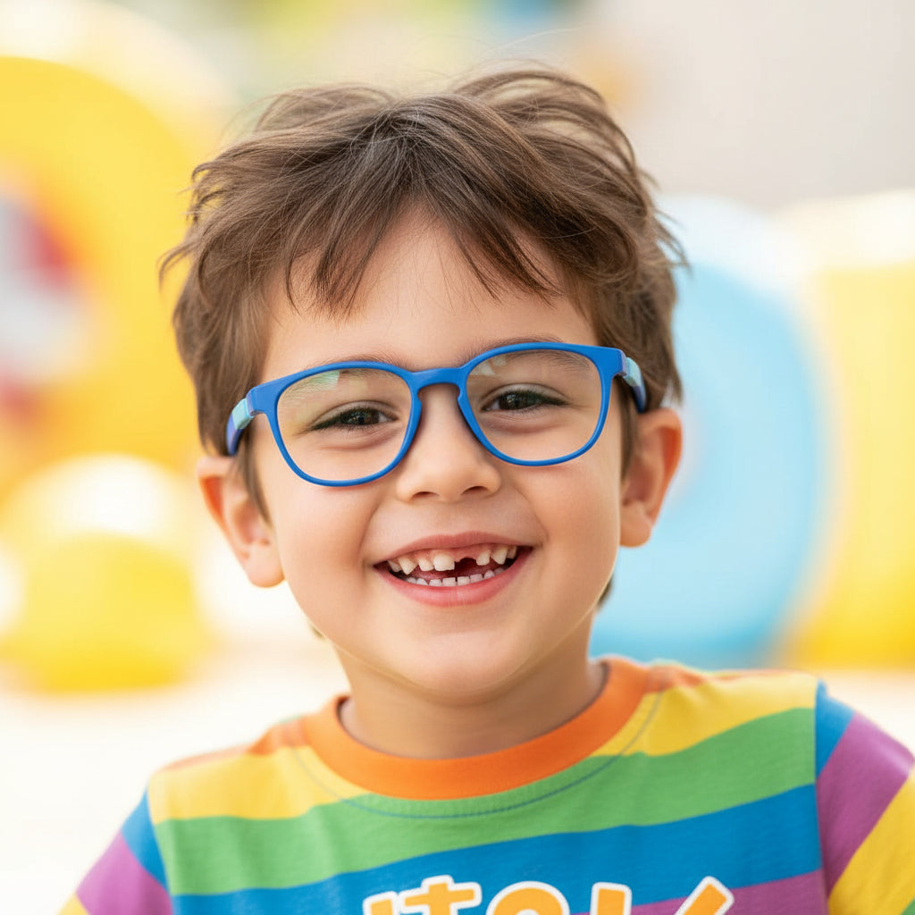 Kids Blue Flexible Computer Glasses For Kids LKEKTR48-BLU