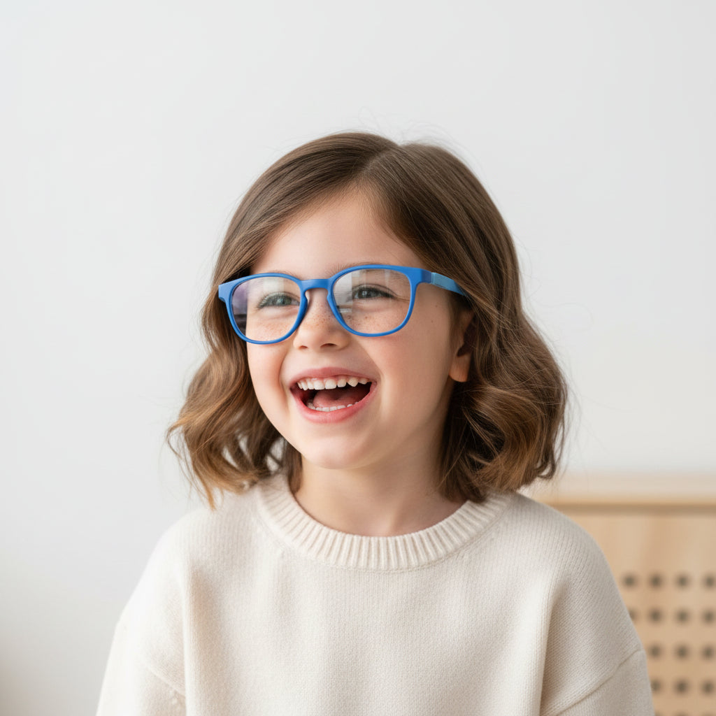 Kids Blue Flexible Computer Glasses For Kids LKEKTR48-BLU