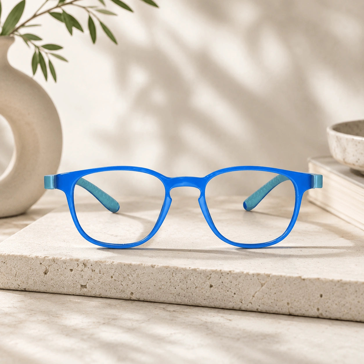 Kids Blue Flexible Computer Glasses For Kids LKEKTR48-BLU
