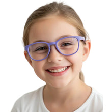 Kids Flexible Purple Computer Glasses For Kids