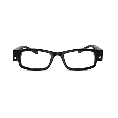 LED light Black Full Rim Reading Glasses For Men & Women |