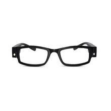 LED light Black Full Rim Reading Glasses For Men & Women LKHELRG4-BLK
