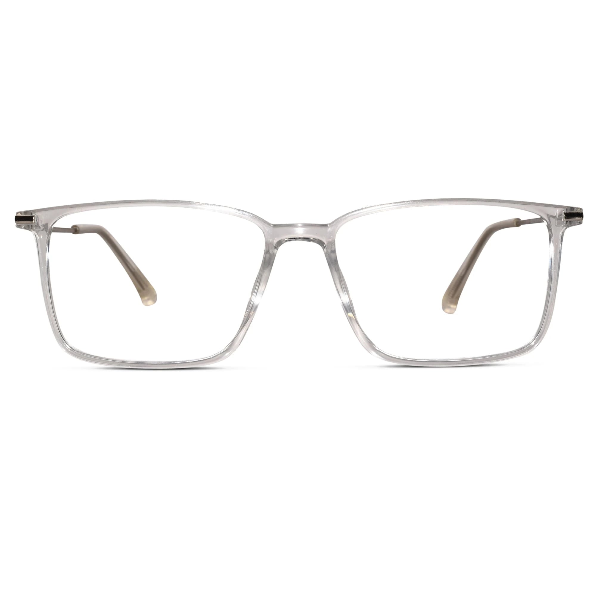 Close-up view of Transparent rectangular computer glasses.Great for computer screen protection