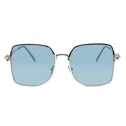 STAR Metal Sleek Oversize Square Sunglasses