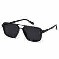 Luxury Black Rectangular Sunglasses for Men LKS3608P-BLK