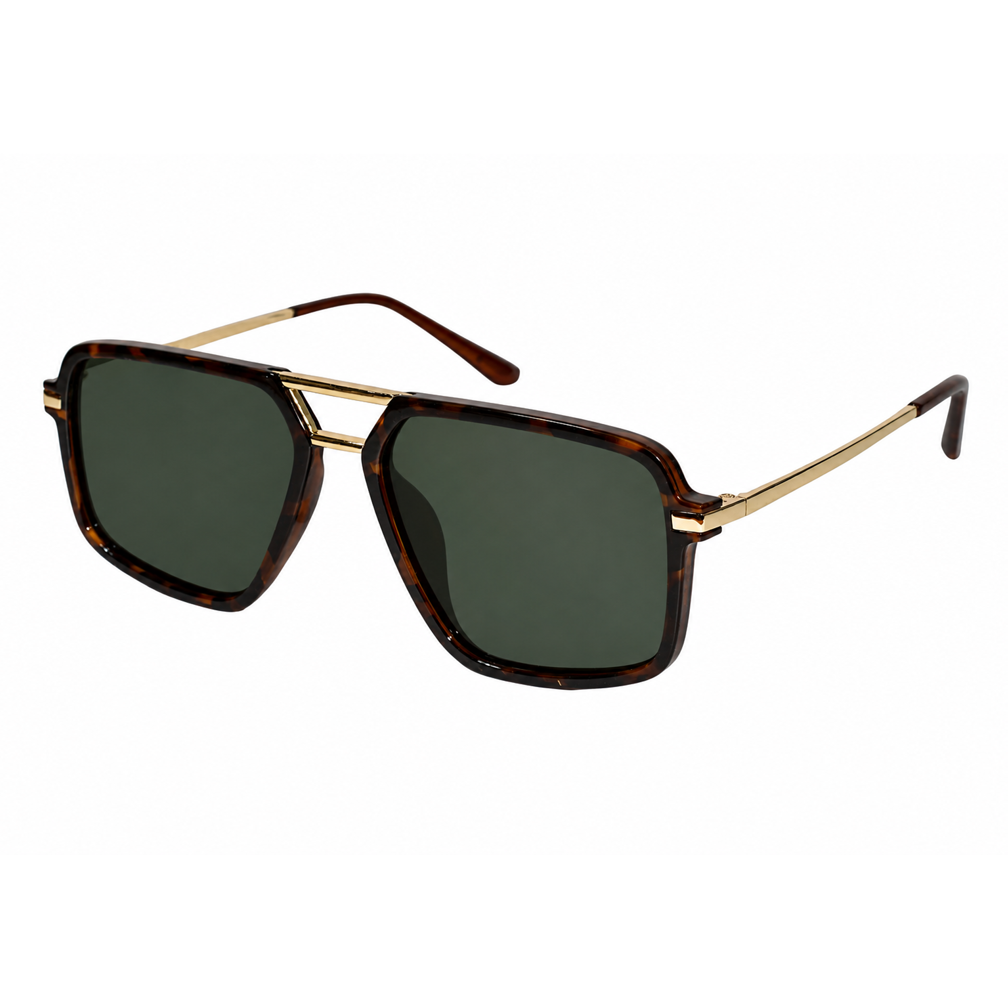 Luxury Brown Rectangular Sunglasses for Men LKS3608P-BRN