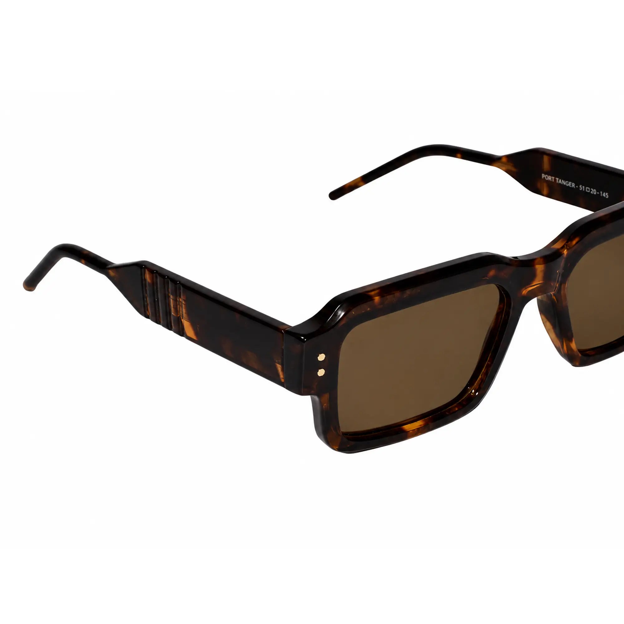Luxury Brown Rectangular Sunglasses for Men & Women ELSZ8830-BRN