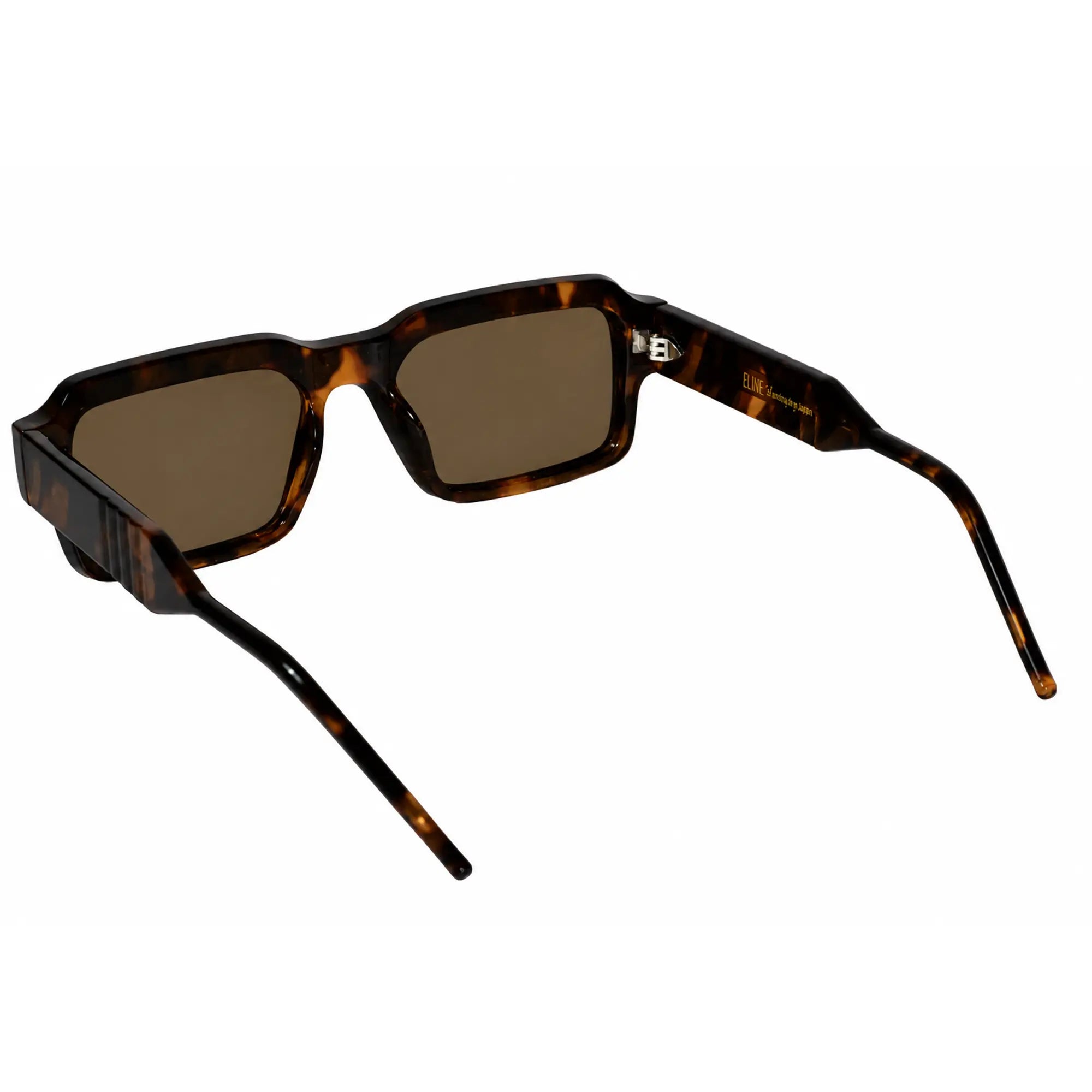 Luxury Brown Rectangular Sunglasses for Men & Women ELSZ8830-BRN