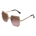 Luxury Crystal Studded Square Sunglasses for Women ELS3036