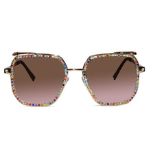 Luxury Crystal Studded Square Sunglasses for Women