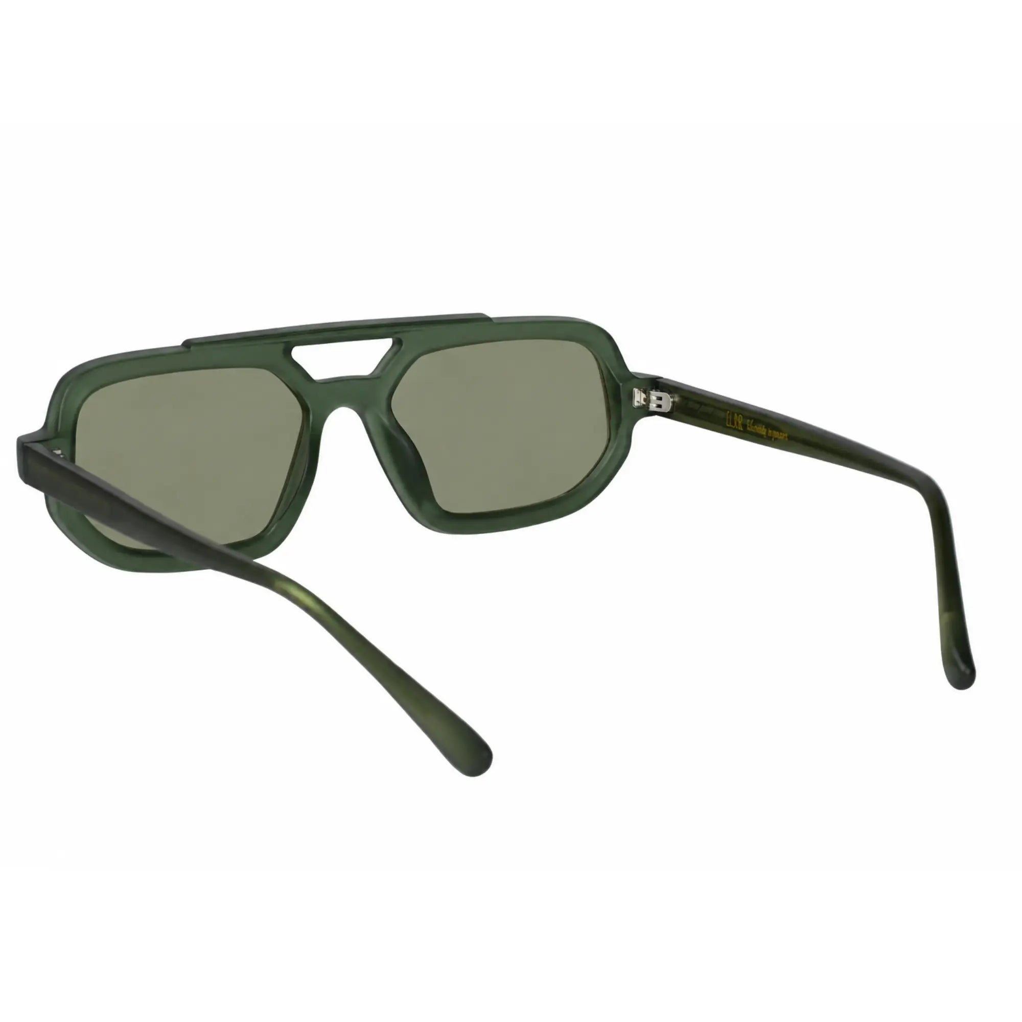 Luxury Matt Green Rectangular Sunglasses For Men & Women ELSSZ8822-GRN