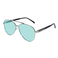 Luxury Metal Aviator Sunglasses for Men LKS3598-Aqua