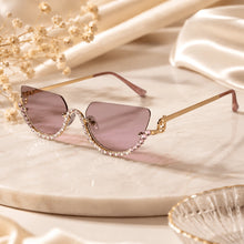 Luxury Rimless Cateye Sunglasses for Women