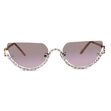 Luxury Rimless Cateye Sunglasses for Women