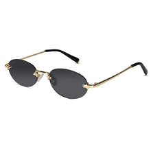Luxury Rimless Oval Sunglasses for Men & Women