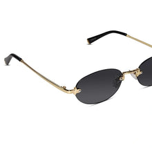 Luxury Rimless Oval Sunglasses for Men & Women