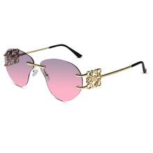Luxury Rimless Sunglasses for Women