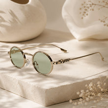 Luxury Round Metal Frame Sunglasses for Women