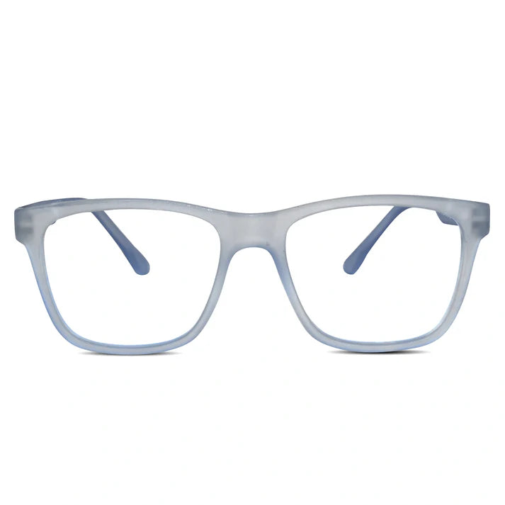 Urban Matte-Icy White Transparent Eyeglasses & Computer Glasses For Men & Women