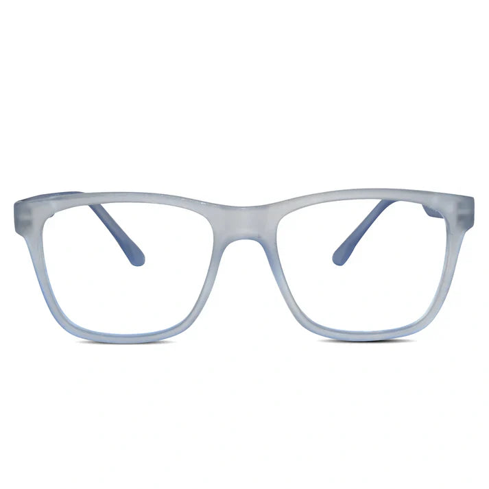 Matt Black Rectangular Eyeglasses & Computer Glasses For Men & Women