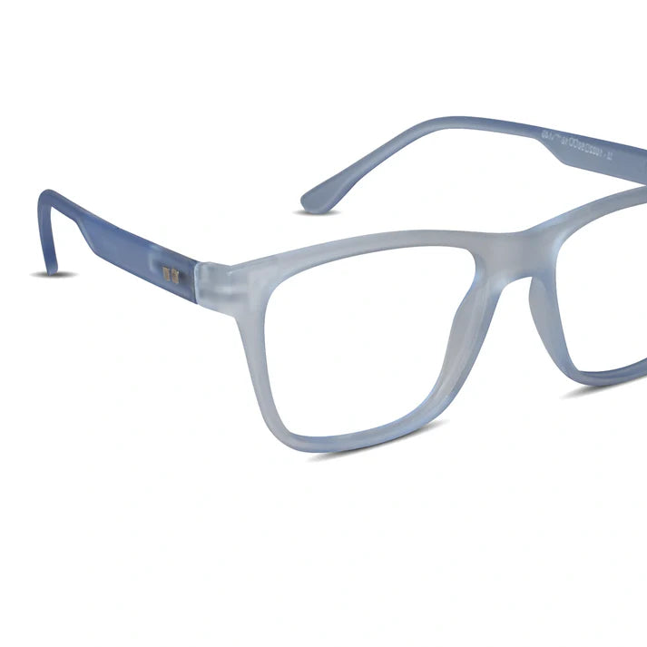 Urban Matte-Icy White Transparent Eyeglasses & Computer Glasses For Men & Women