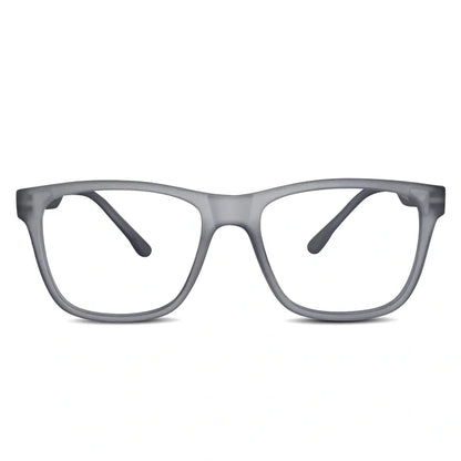 Matt Black Rectangular Eyeglasses & Computer Glasses For Men & Women