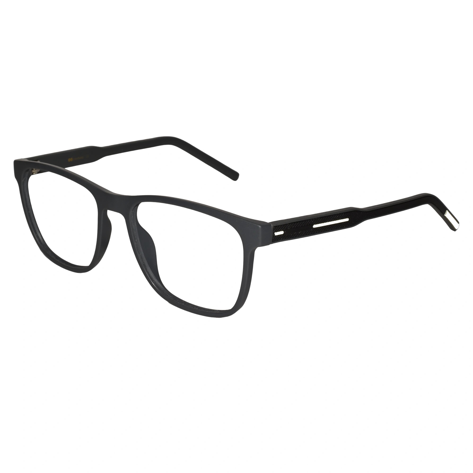 Matt Black Rectangle Eyeglasses & Computer Glasses For Men & Women LKE2804-BLK