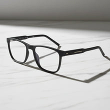 Matt Black Rectangle Eyeglasses & Computer Glasses For Men & Women LKE2804-BLK