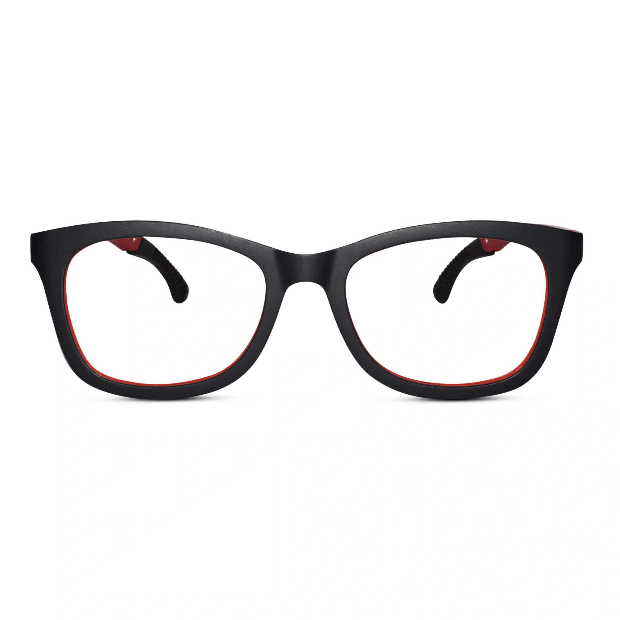 Matt Black Rectangular Eyeglasses For Kids LKES2302-BLK