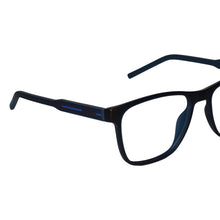 Matt Blue Rectangle Eyeglasses