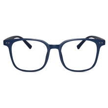 Matt Blue Square Eyeglasses For Men & Women