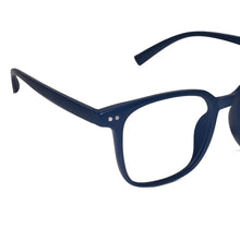 Matt Blue Square Eyeglasses For Men & Women