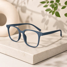 Matt Grey Square Eyeglasses For Men & Women