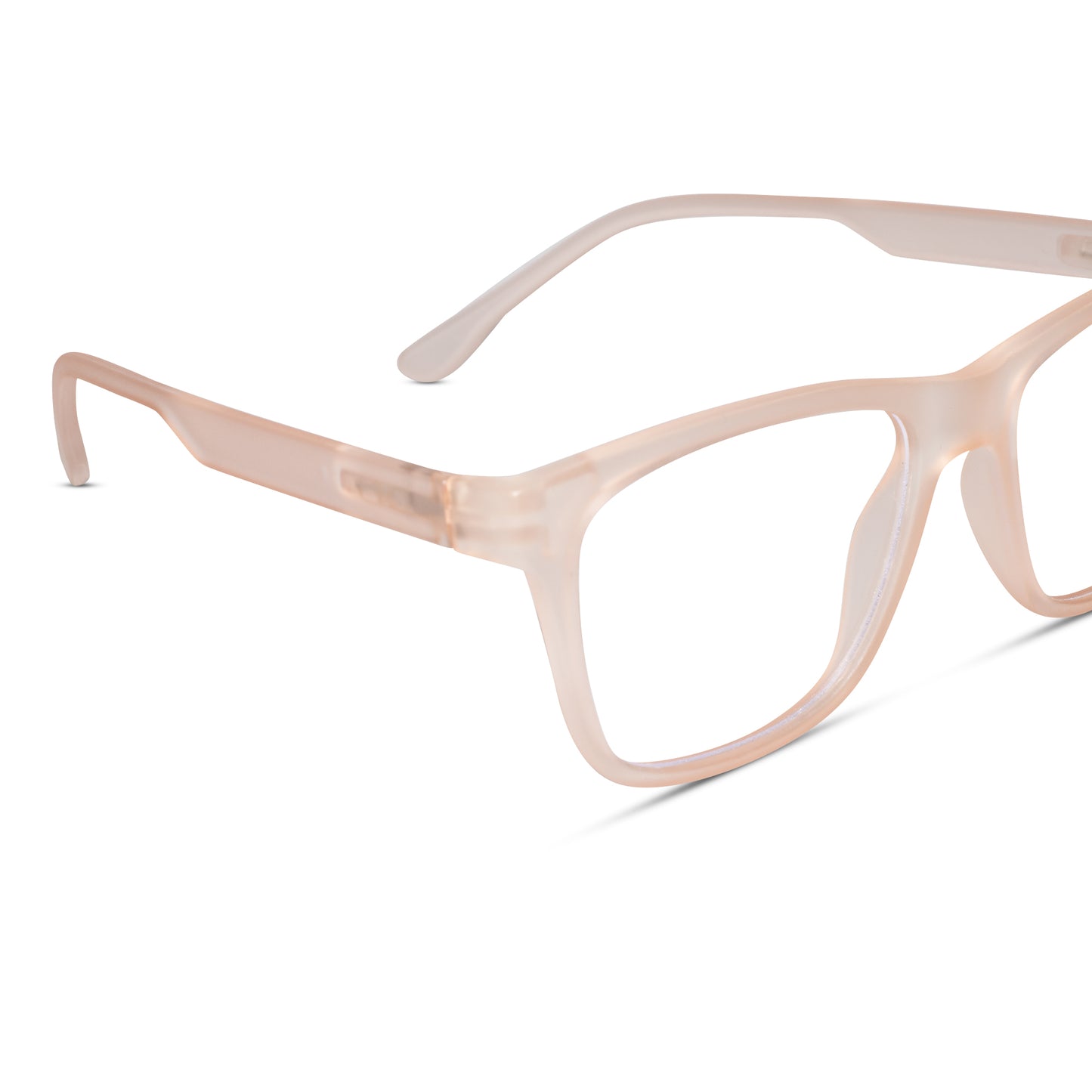 Matt Pink Rectangular Eyeglasses & Computer Glasses For Men & Women
