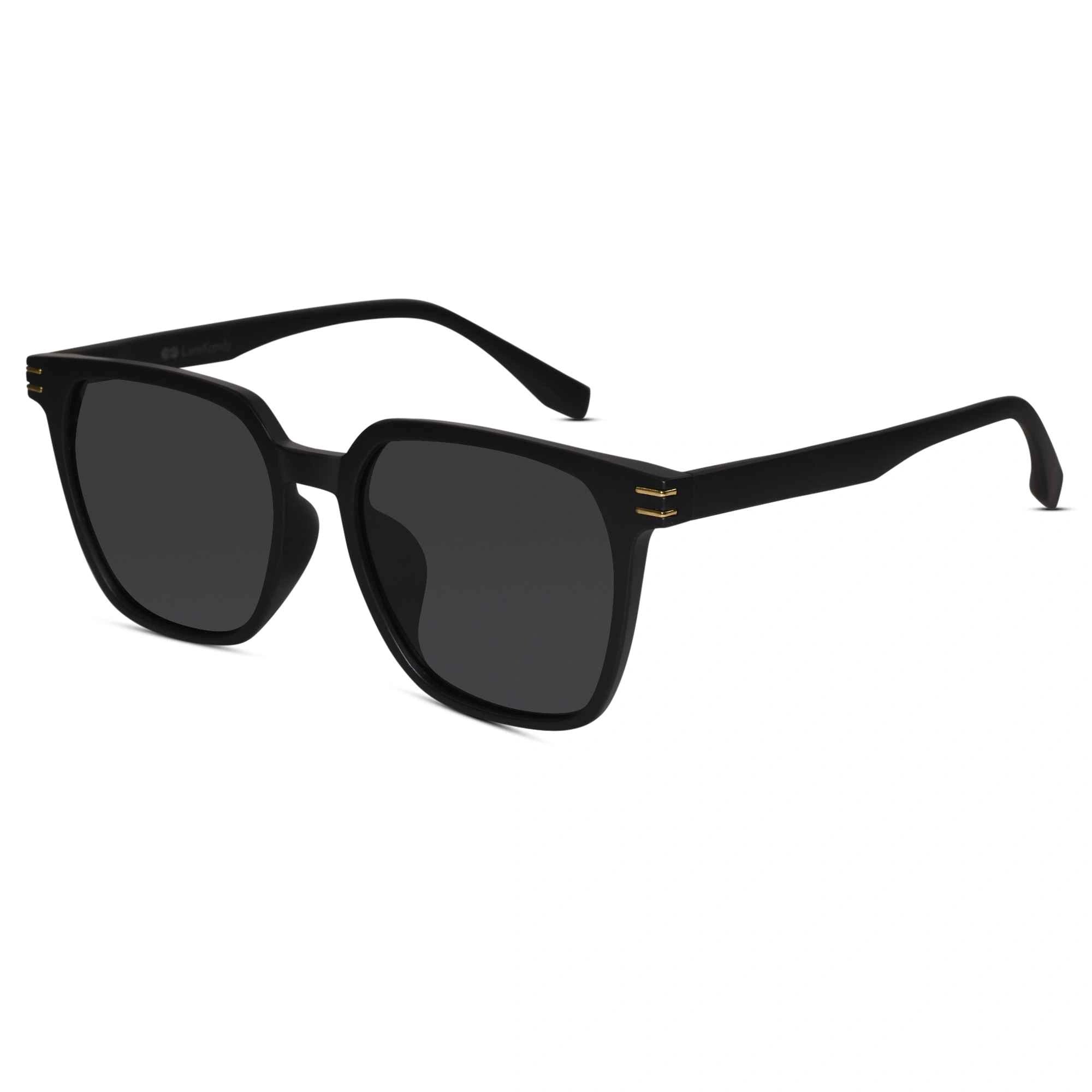 Matt Square Sunglasses For Men LKS3801-MTT BLK