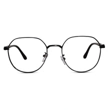 Metal Black Round Eyeglasses For Men and Women