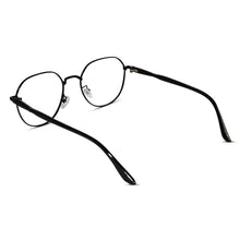 Metal Black Round Eyeglasses For Men and Women