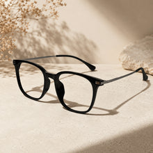 Metal Black Square Eyeglasses Men & Women