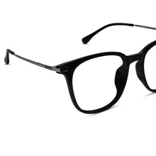 Metal Black Square Eyeglasses Men & Women