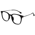 Metal Black Square Eyeglasses Men & Women ELE6009-BLK