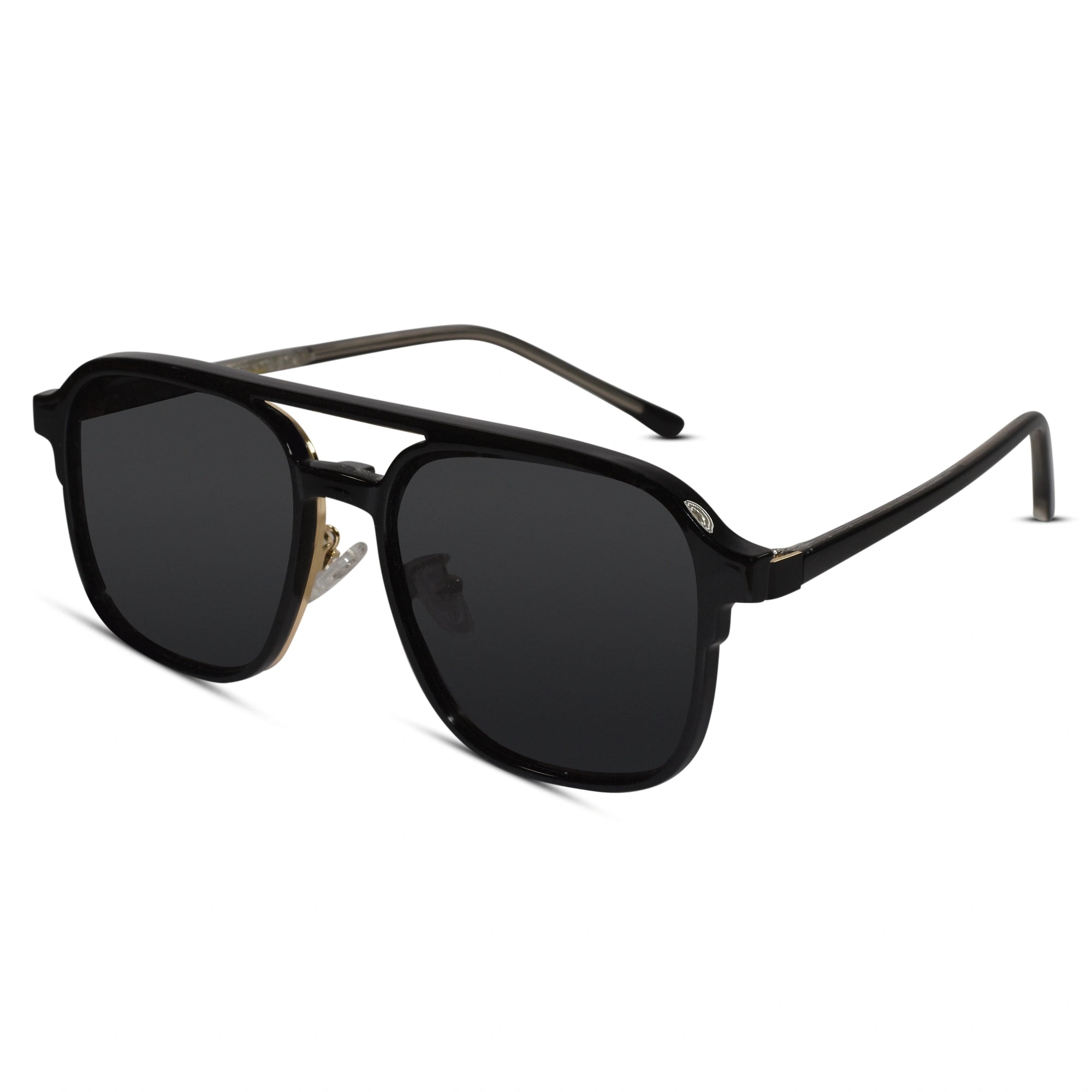 Metal Clipon Sunglasses for Men ELE8315-BLK