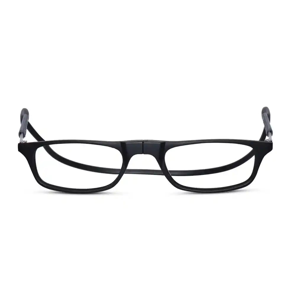 Back view of alternative style to magnetic hanging neck strap reading glasses, available in 1.00 reading glasses power.