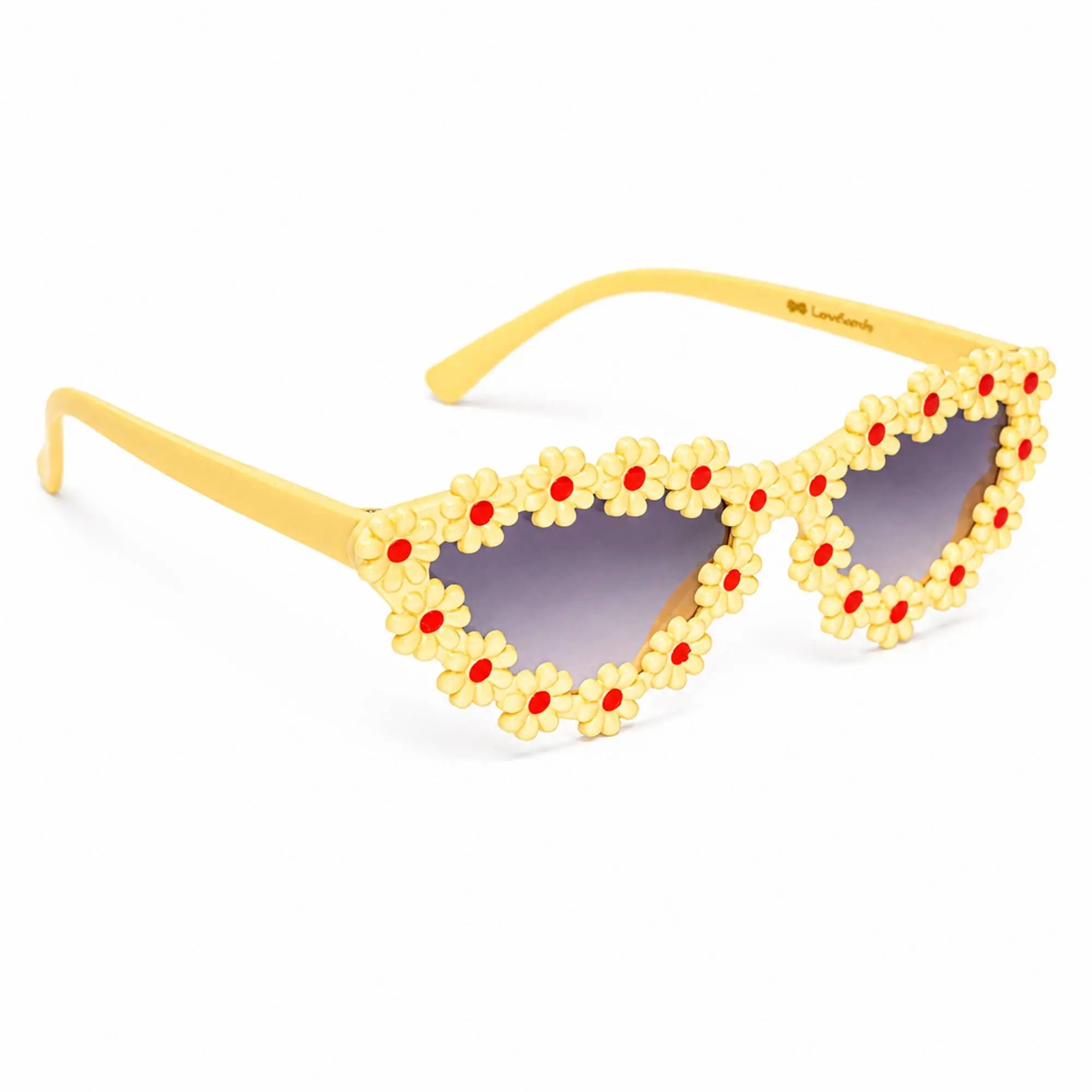 LensKandy Kids Yellow Sunglasses for Girls UV Protection LKK2603-YLW