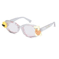 LensKandy Girls Pink Oval Sunglasses with UV Protection LKK2606-PNK